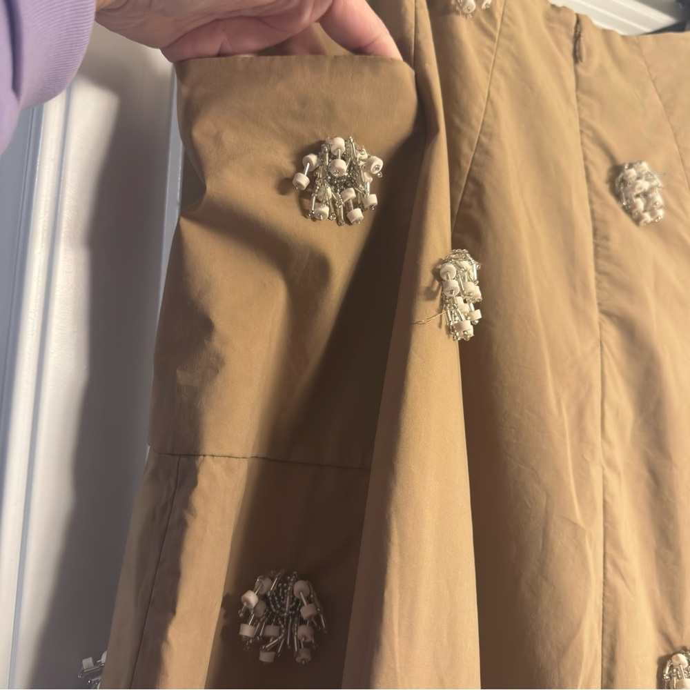 Simkhai Novanna Embellished Midi Skirt in Taupe - Picture 8 of 8
